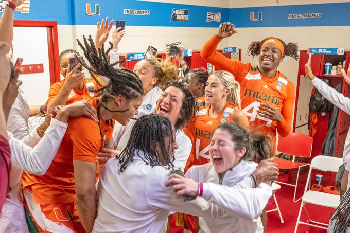 How Miami women’s basketball danced its way to the Sweet 16 - The Miami ...