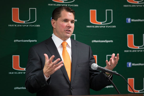 Head Coach Al Golden adresses the press during signing day on Wednesday afternoon. Zach Beeker // Staff Photographer