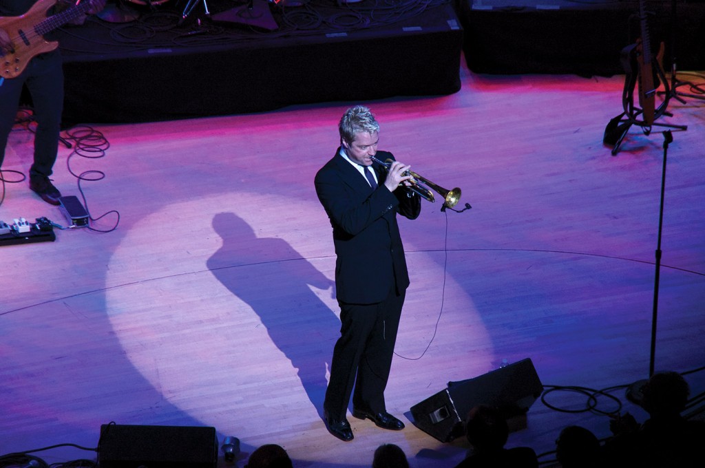 Chris Botti performs with his band at "An Evening with Chris Botti" on January 17th at the Adrienne Arsht Center in the James L. Knight Center. Luisa Andonie // Contributing Photographer