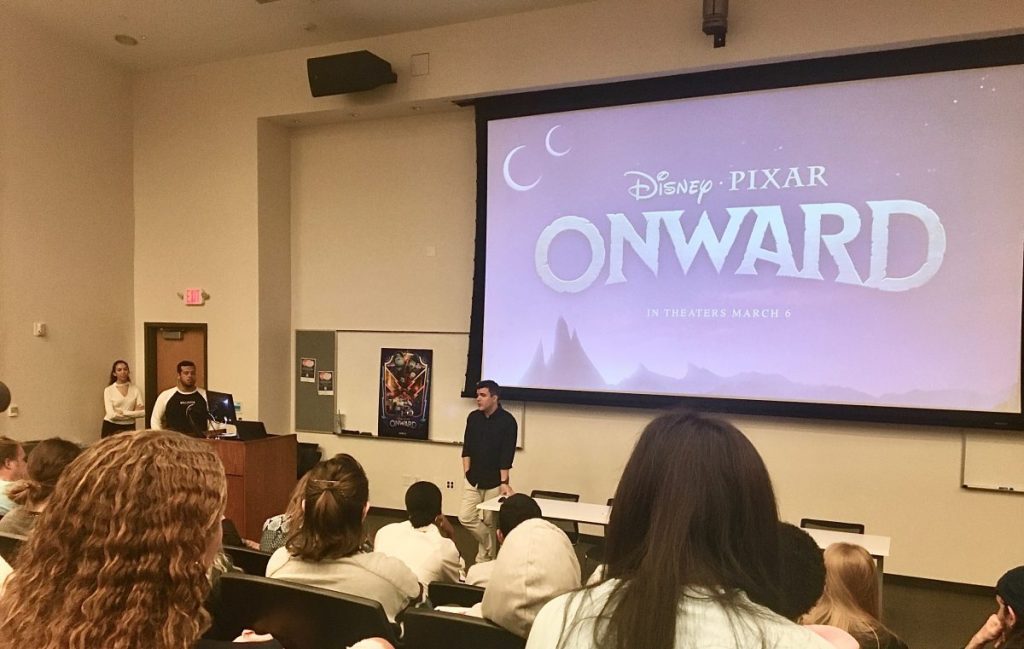 On Thursday, Feb. 17, Carlos Felipe León– Shading Art Director of the upcoming film "Onward"– discussed the secret to unlocking artistic expression to University of Miami students.