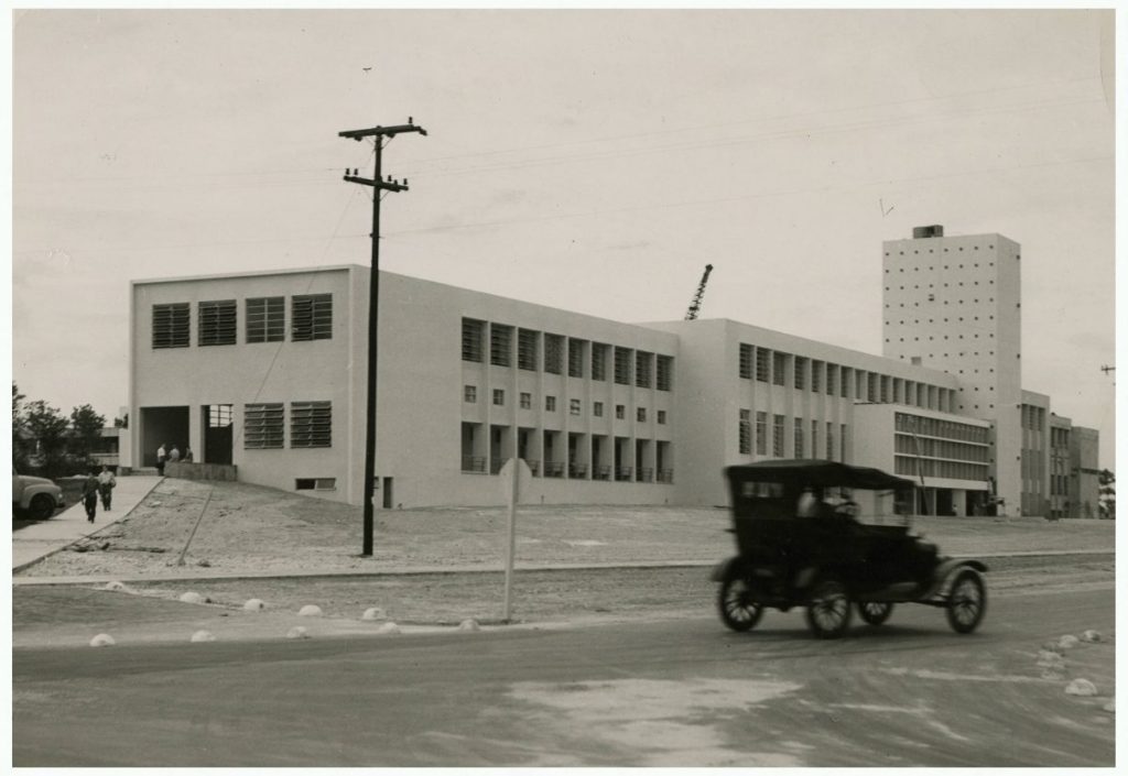 Solomon G. Merrick Building shortly after completion in 1949