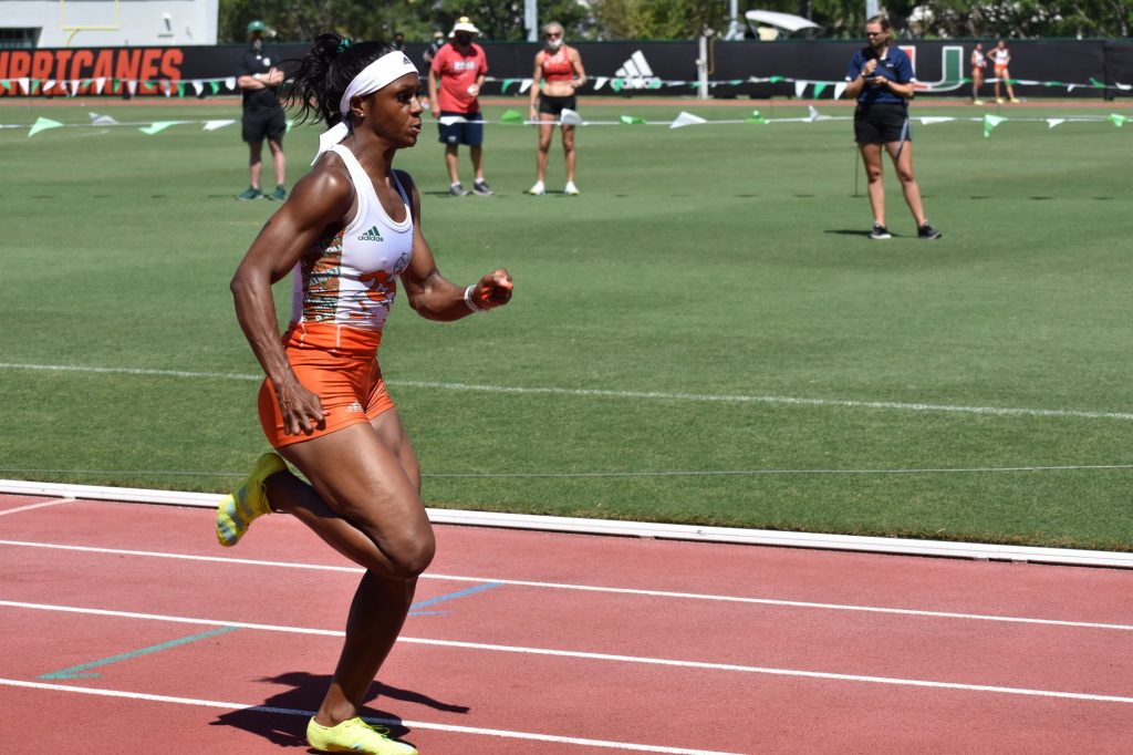 Miami's women's track and field team is ranked No. 22 in the country after the performance
