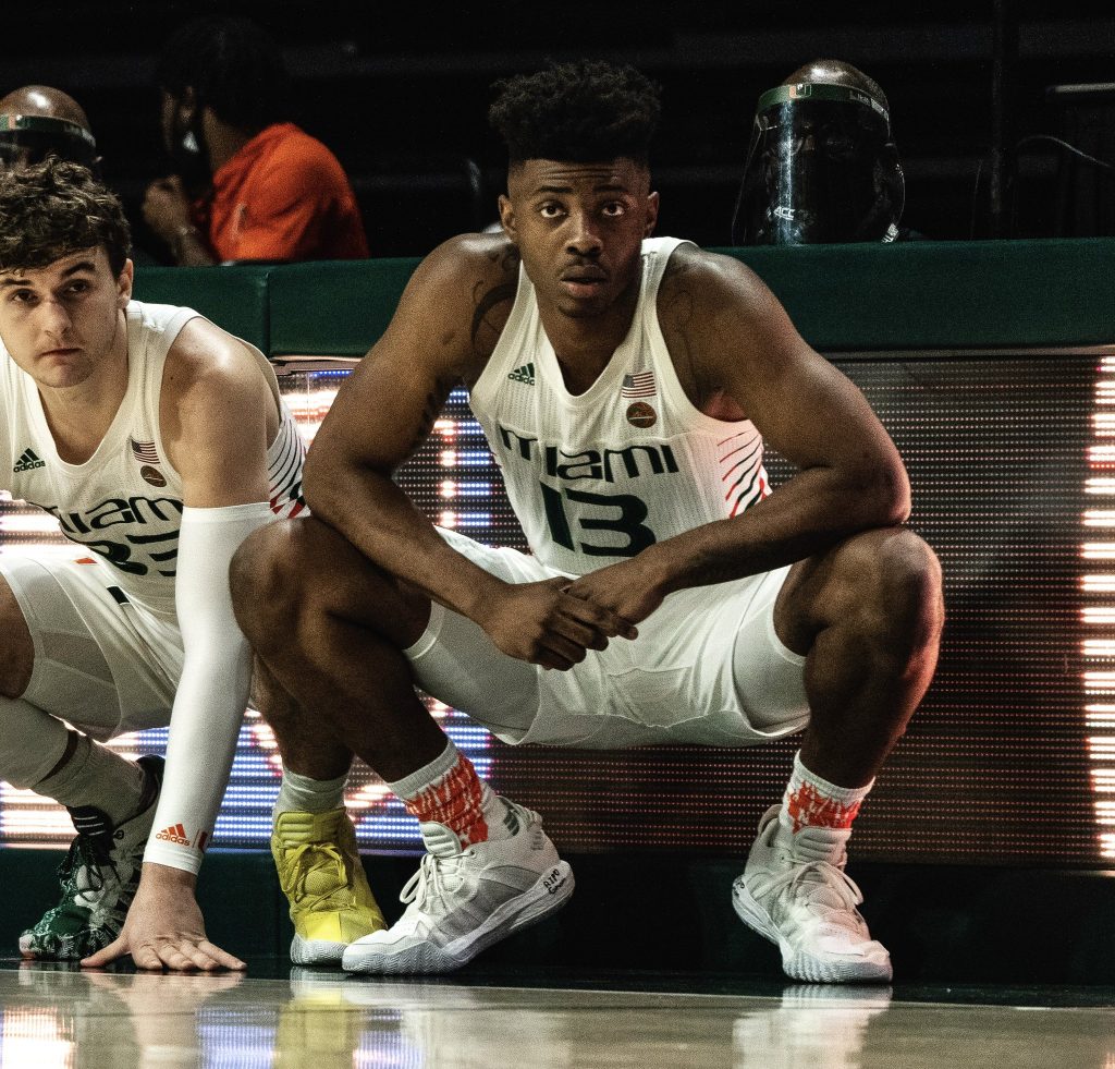Earl Timberlake (13) has announced his intent to transfer out of the UM basketball program. The freshman played in just seven games this season after dealing with injuries.