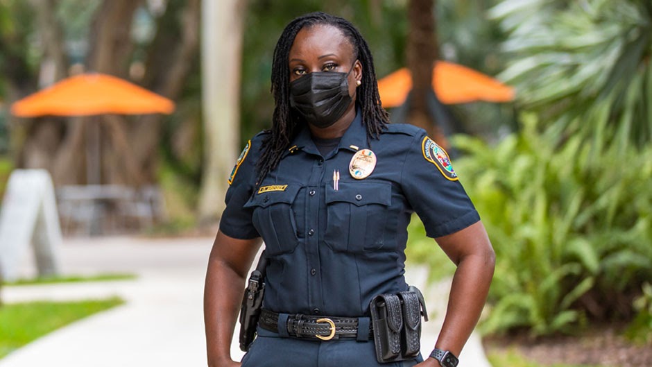 UMPD Lieutenant Octavia Bridges is the highest ranking Black female in the department's history.