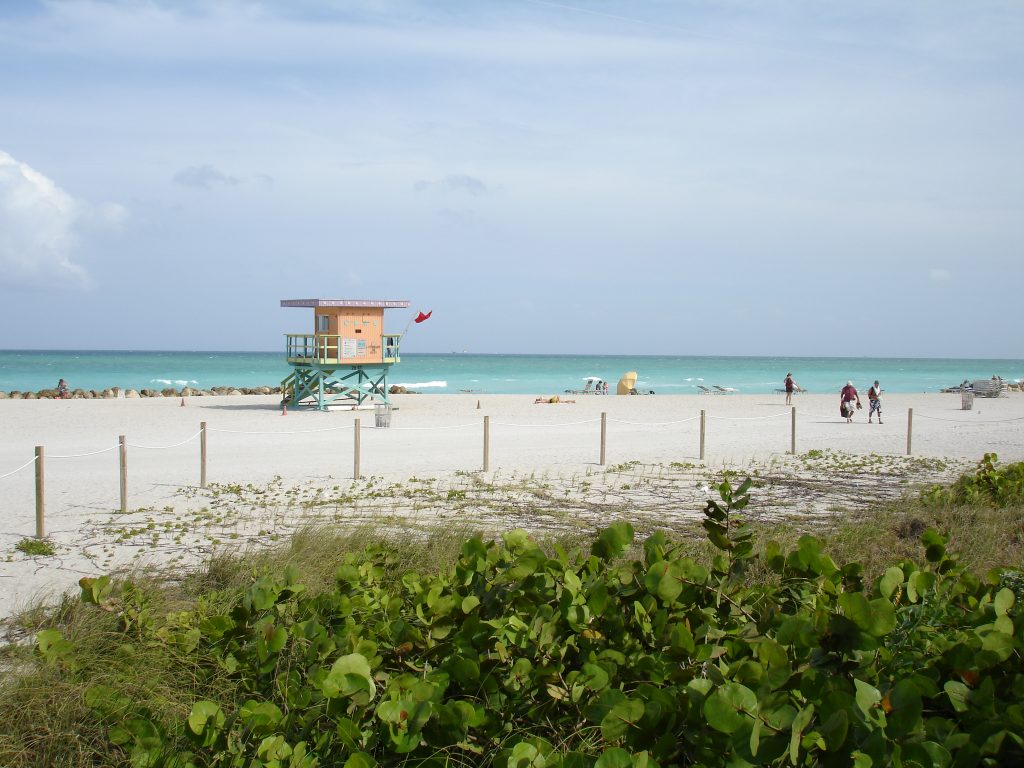 South Beach was flooded with tourists throughout March and April for spring break.