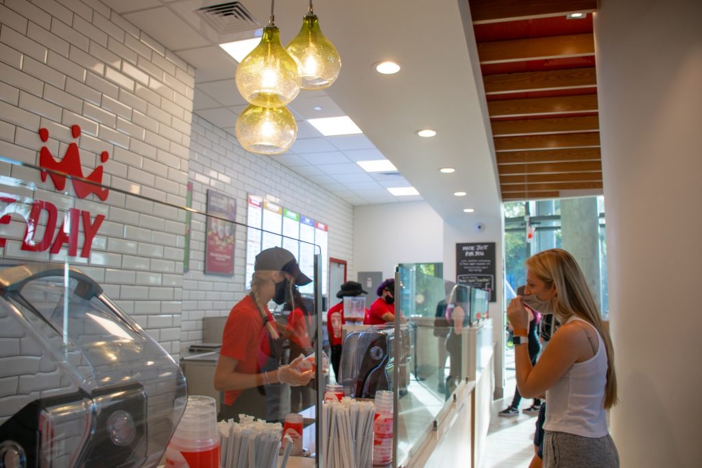 The recently opened Smoothie King in the Lakeside Village has become one of the more popular food options for UM students.