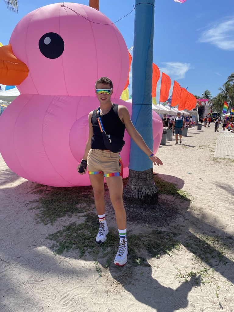 Blaise Ciarrocchi attends Miami Beach Pride in Sept. 2021