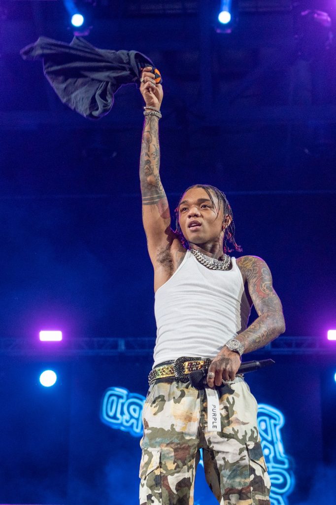 Rapper Swae Lee of Rae Sremmurd performs at the Spring 2022 Hurricane Productions Concert in the Watsco Center on April 1, 2022.