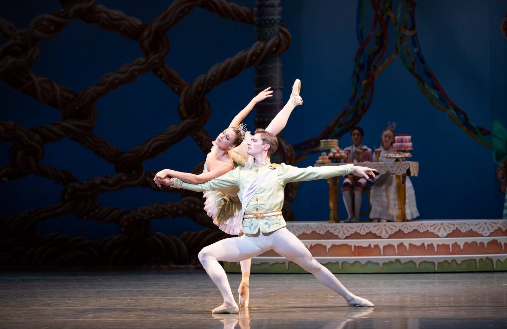 Hannah Fischer and Cameron Catazaro in George Balanchine’s The Nutcracker®. Choreography by George Balanchine. © The George Balanchine Trust.