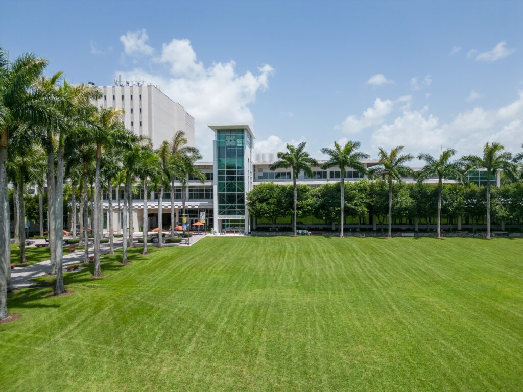 Richter library at the Coral Gables campus.
