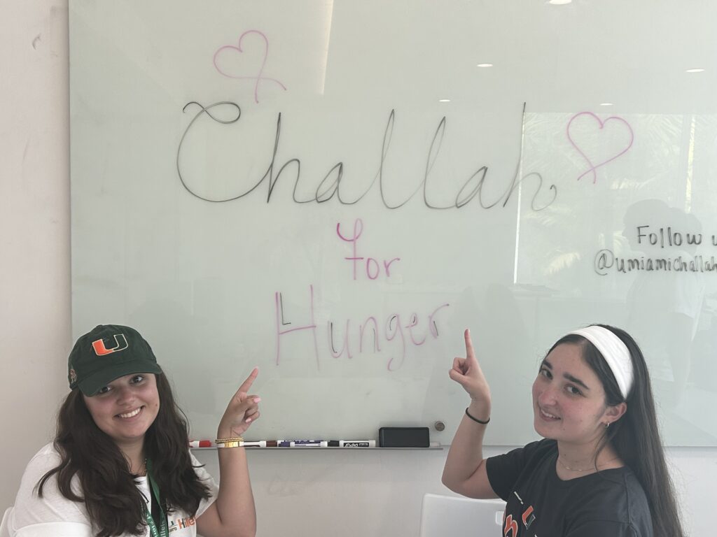 Junior Allie Rodman and Sophomore Samantha Weissman reopened the Challah for Hunger chapter at UM in the spring semester of 2023.