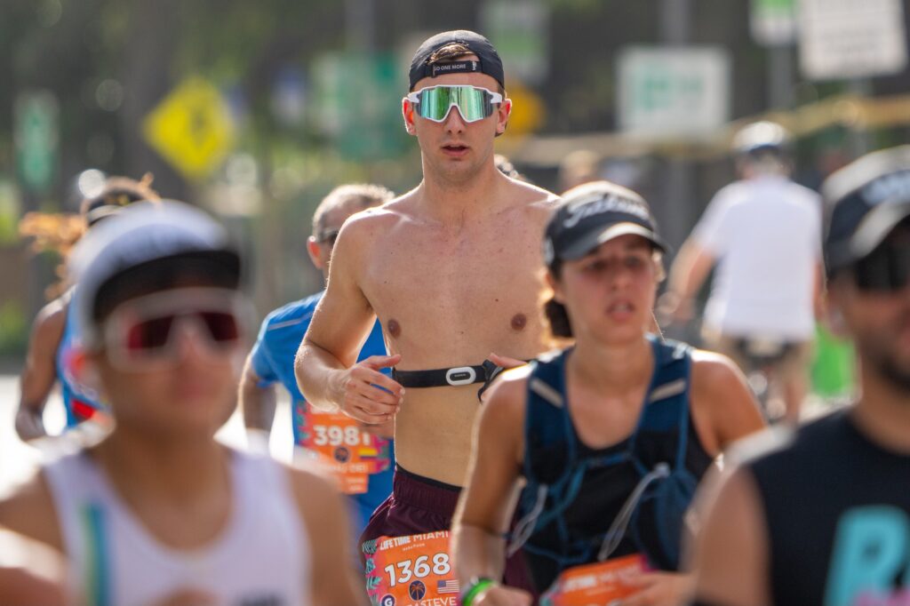 Senior Alex Westover participates in the Miami Marathon on Jan. 28, 2024.