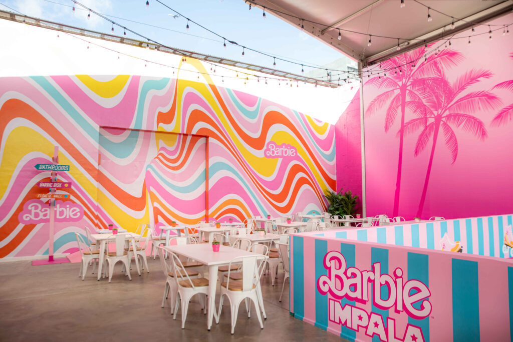 The Malibu Barbie Cafe pop-up in Wynwood transports visitors to 1970s Malibu, California. The pop-up is open now through April 21.