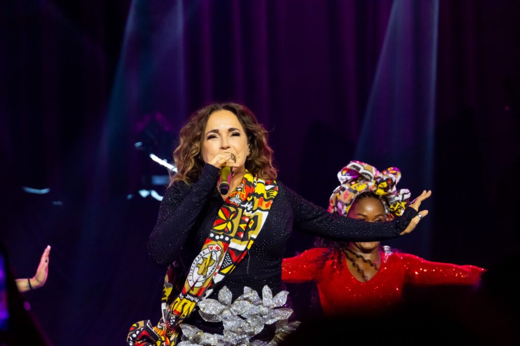 Daniela Mercury performs at the Montreux Jazz Festival in Miami at the Bayshore Club on Saturday, March 2.