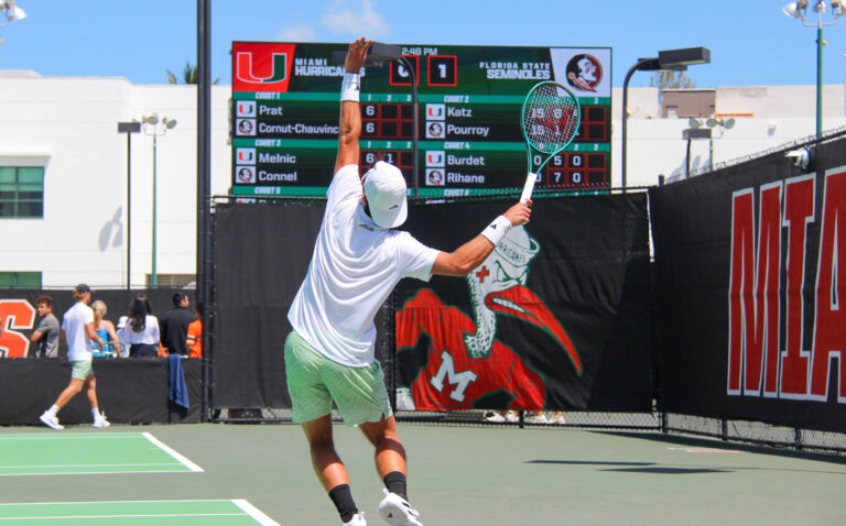 Men’s Tennis drops out of ACC tournament in second round