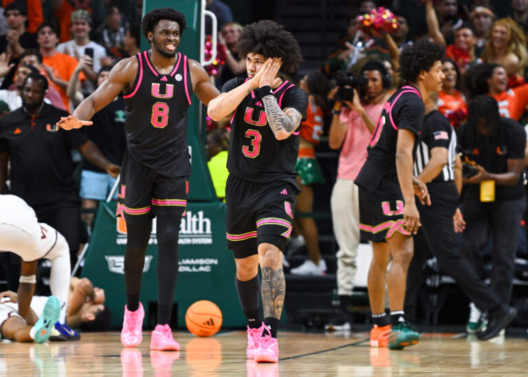 Tre Donaldson takes over, leads Miami to 67-66 win over Virginia Tech in instant classic