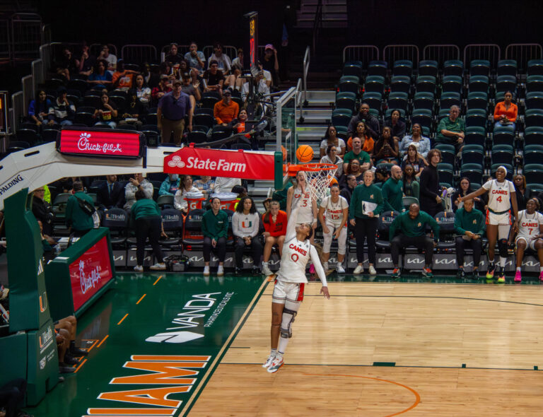 Miami WBB wins fourth straight, takes down Pitt 79-58 on Senior Night