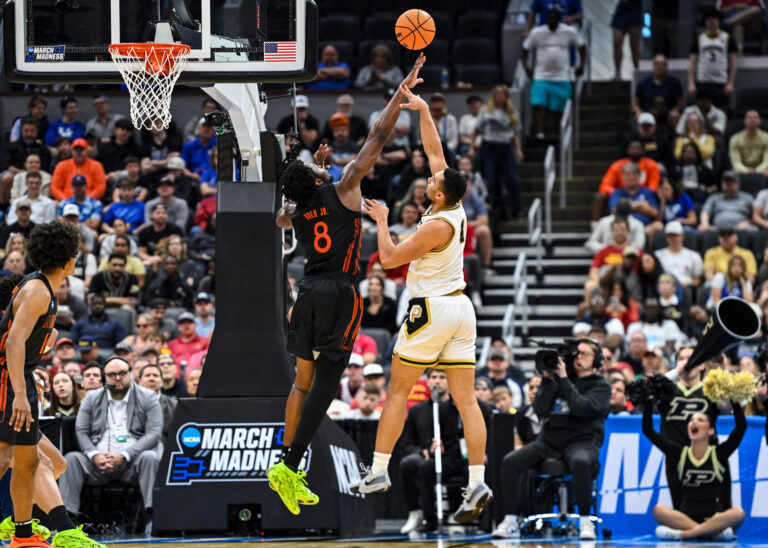 Miami goes cold in the second half, falls to Purdue 79-69 to end season